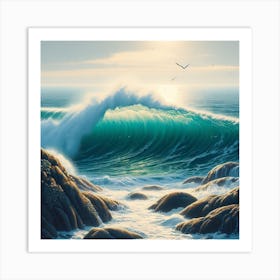 Ocean Wave 5 Art Print