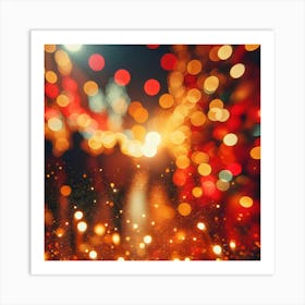 Lights Bokeh Art Print