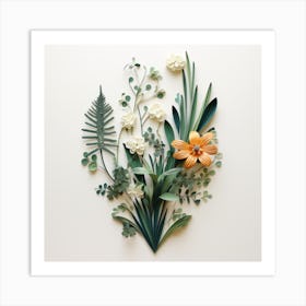 Paper Flowers Art Print