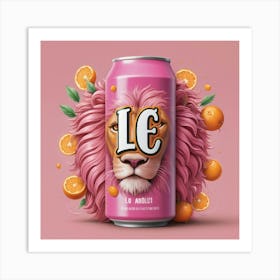 Lion With Oranges Art Print