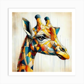 Abstract Giraffe Art Print