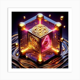 Cube Of Light Art Print