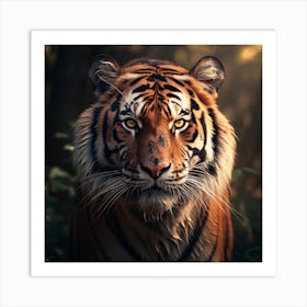 Tiger In The Forest 6 Art Print