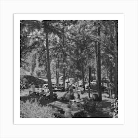 Klamath Falls, Oregon, Picnickers By Russell Lee Art Print