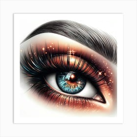 Woman's Eye Art Print