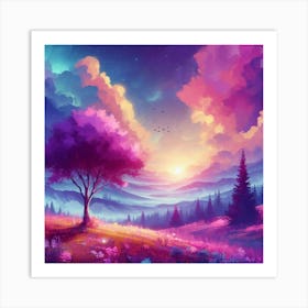 Landscape Painting 262 Art Print