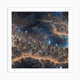 Futuristic Cityscape Art Print