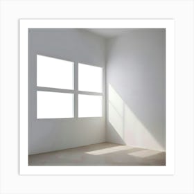 Empty Room With Windows 2 Art Print