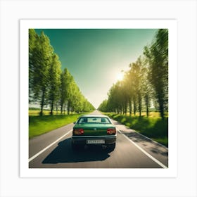 Bmw E30 Road Trip Art Print