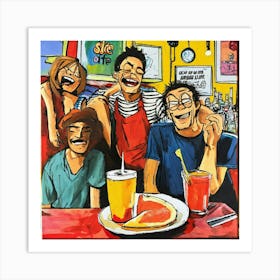 Slice Of Life Comedy Comic Art Painting (1) Art Print