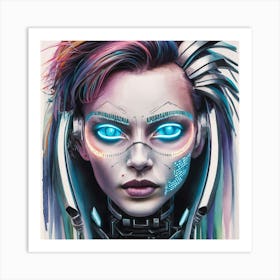 Futuristic Girl 8 Art Print