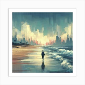 Futuristic Cityscape Art Print