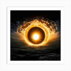 Black Hole Art Print