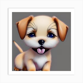 Adorable Puppy Art Print