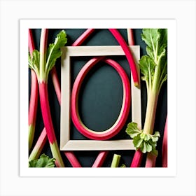 Rhubarb Frame Art Print