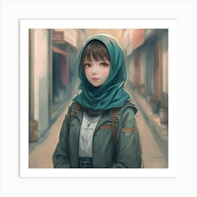 Asian Girl 3 Art Print
