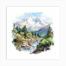 Watercolor Landscape 1 Art Print