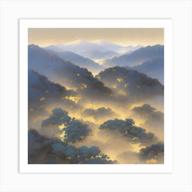 Misty Mountains Art Print