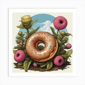 Donut Plant Art Print 1 Art Print