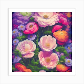 Anemone Flowers 16 Art Print