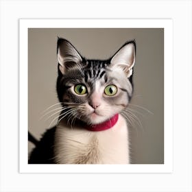 Portrait Of A Cat Art Print