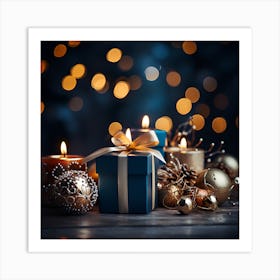 Elegant Christmas Gift Boxes Series016 Art Print