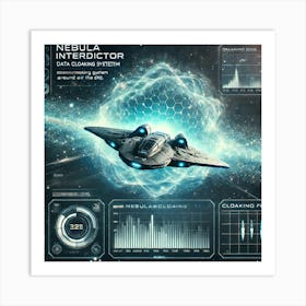 Nebula Interdictor Data Cloaking System 1024 Art Print