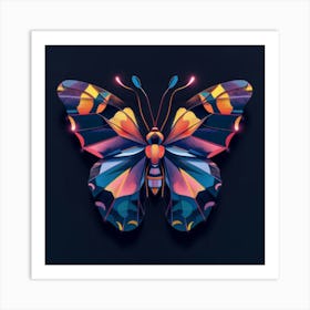 Abstract Butterfly Art Print