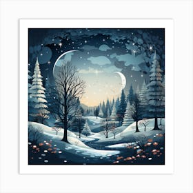 Winter Landscape 17 Art Print