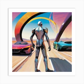 Futuristic Man 164 Art Print