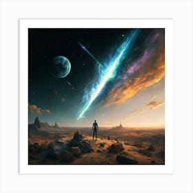 Space Landscape 1 Art Print