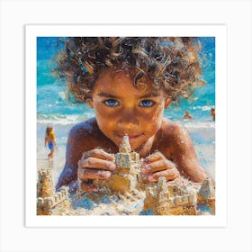 Sand Castles Art Print