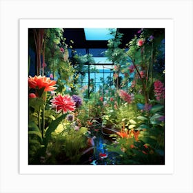 Garden Of Flowers art print Art Print