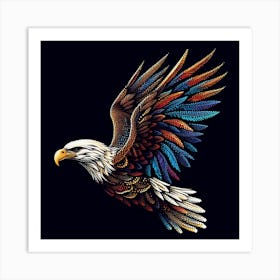 Dot Eagle Art Print