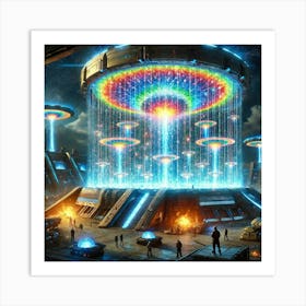 A Depiction Of Multiversal Shield Generators Being Art Print