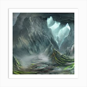 Gloomy Lanscape Art Print