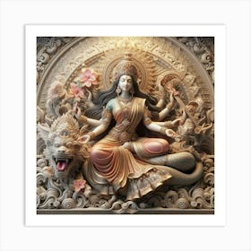 Goddess Durga Art Print