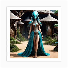 Alien Woman 3 Art Print