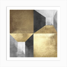 Golden geometry 7 Art Print