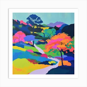 Abstract Park Collection Namsan Park Seoul South Korea 1 Art Print