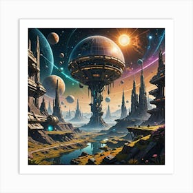 Space station Art Print