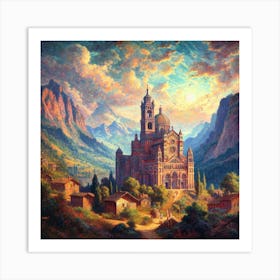 St Michael In The Mountains Art Print