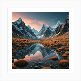 Mountain Landscape 1 Art Print