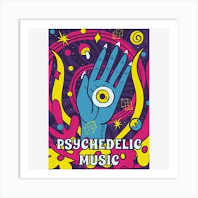 Psychedelic Music Art Print