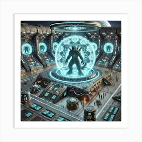 Advanced Containment Fields Kaiju Transport Converted Art Print