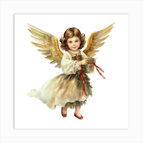 Christmas Angel Art Print