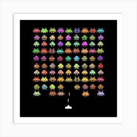 Fashionable Invaders Art Print