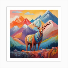 A deer inspired by nature Art Print