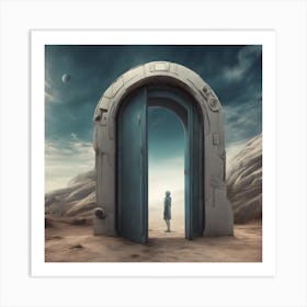 Door To The Future 1 Art Print