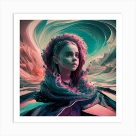 Girl In A Dream Art Print